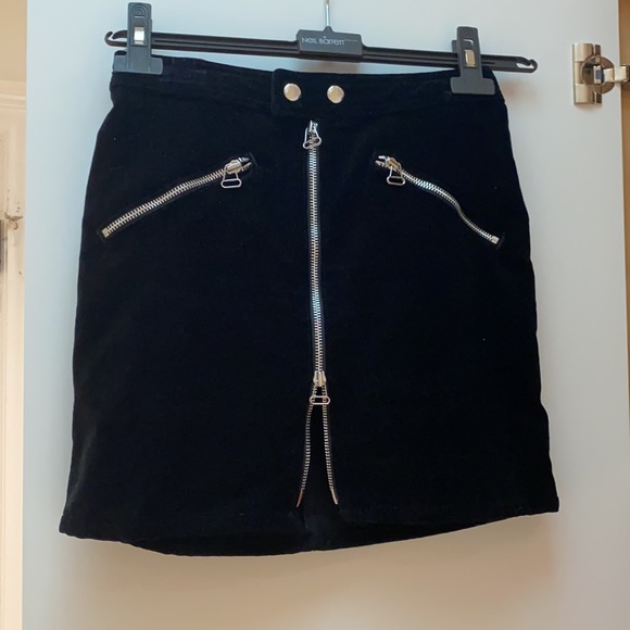 Rag and bone velour Moto skirt - Picture 4 of 5